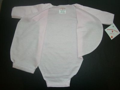 画像2: Preemie Yums 長袖シャツ　ピンクトライプ