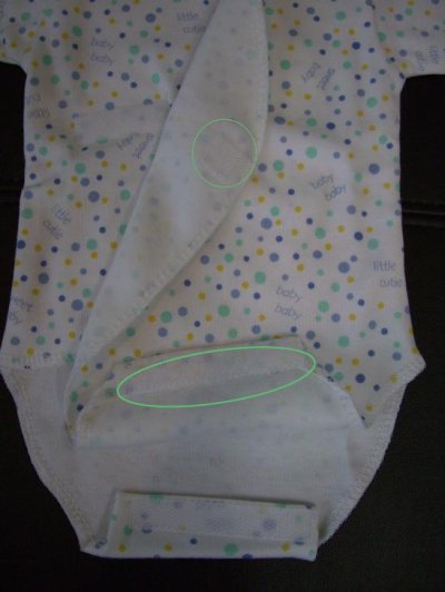画像2: Preemie Yums 半袖シャツ　青と黄色の水玉模様